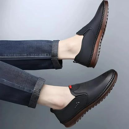 JonSN Royal Stride Black Formal Shoes